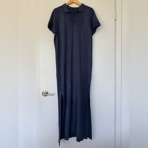 NWT ATM Short Sleeve Polo Maxi Dress